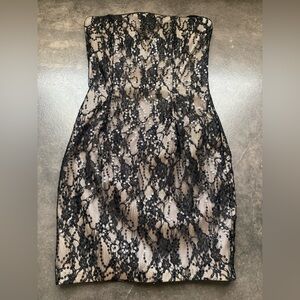 Jessica McClintock Black and Cream Lace Dress - SIZE 8 ✨ LIKE NEW ✨